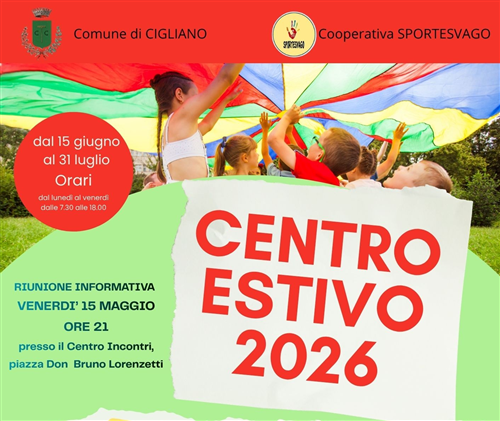 Centro estivo comunale 2026