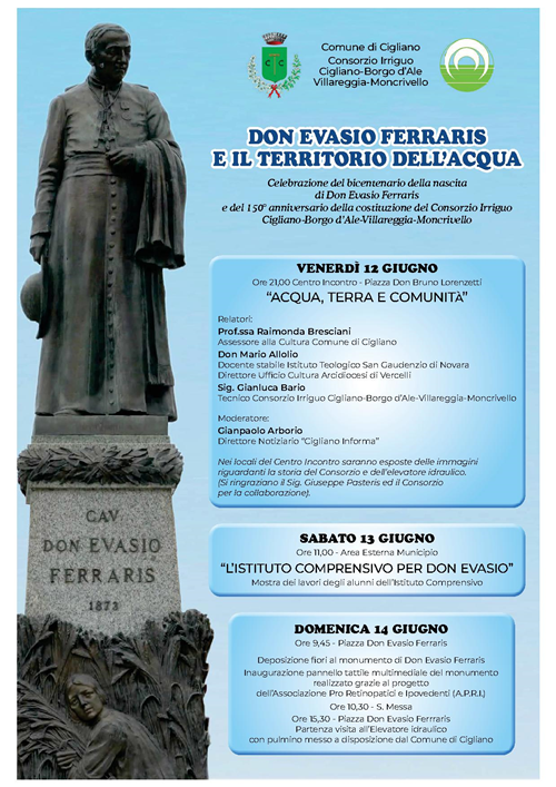 Don Evasio Ferraris e il territorio dell'acqua