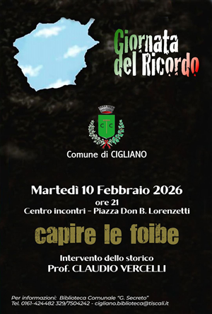 10 FEBBRAIO: GIORNATA DEL RICORDO