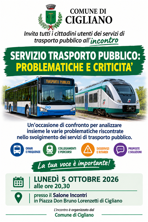 Incontro servizio trasporto pubblico