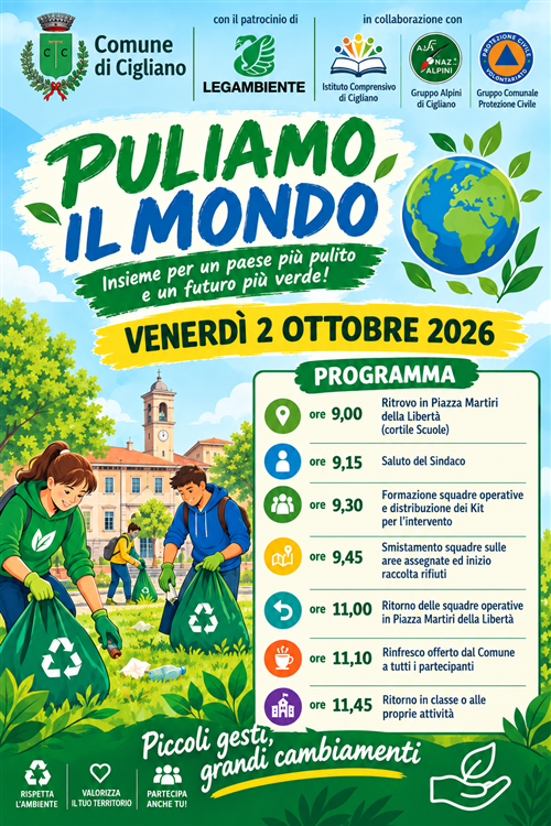 Puliamo il Mondo 2026
