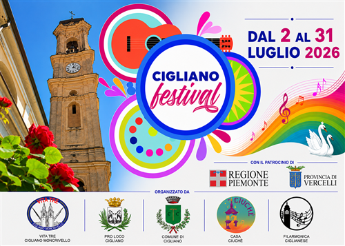 Cigliano Festival: estate in piazza tra musica, teatro, arte ed enogastronomia