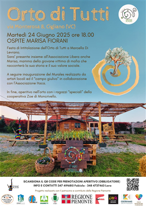 INTITOLAZIONE ORTO DI TUTTI A MARCELLA DI LEVRANO