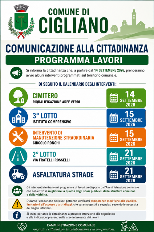 Programma lavori
