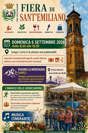 Pro Loco Cigliano APS: Fiera di Sant'Emiliano 2026